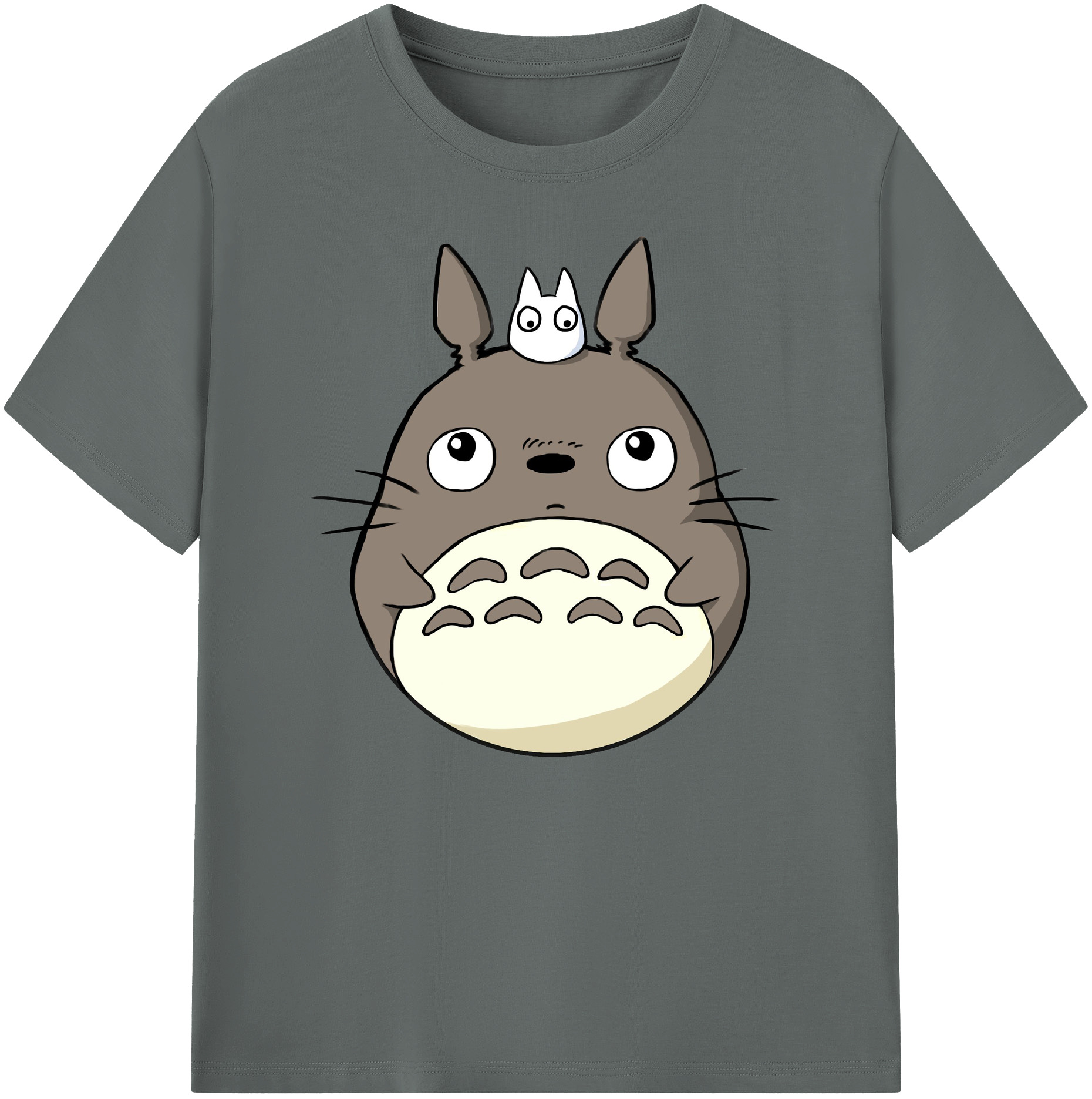 （画像用） となりのトトロ 草壁メイ 草壁サツキ My Neighbor Totoro Satsuki Kusakabe Mei Kusakabe 綿100％ メンズ半袖Tシャツ｜肌触りやわらか＆通気性